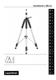 Notice Laserliner VARIOSTAND L Trépied