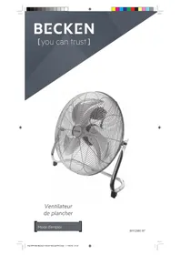 Notice Becken BFF2380 Ventilateur