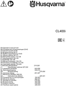 Notice HUSQVARNA CL400I Robotas vejapjovė