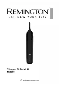 Notice REMINGTON NE8000 Burun düzeltici