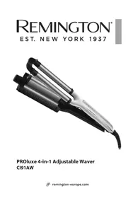Notice REMINGTON COMPROLUXE CI91AW Lisseur
