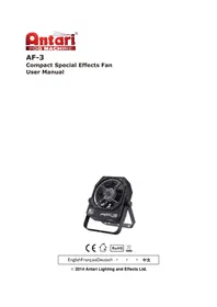 Notice Antari AF3X Ventilateur
