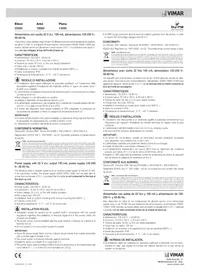 Notice Vimar 20580.B Carte son