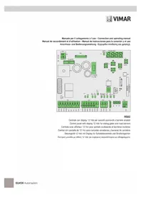 Notice Vimar ELVOX RA98 Torautomatik