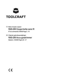 Notice Toolcraft RAS200 Grasmaaier