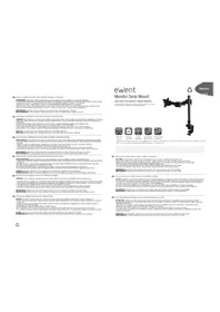 Notice ACT AC8301 Support pour écran