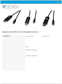Notice V7 V7UCDP1M Câble informatique