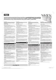 Notice Pingi LV250 Déshumidificateur