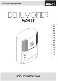 Notice Pingi VIDA 1S Déshumidificateur