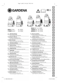 Notice GARDENA 25000 Vízszivattyú