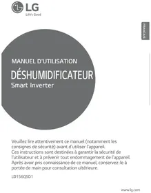 Notice LG LD156QSD1 Purificateur d'air