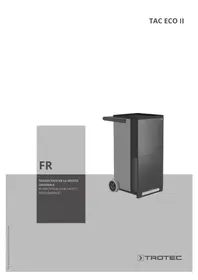 Notice TROTEC TAC ECO Purificateur d'air