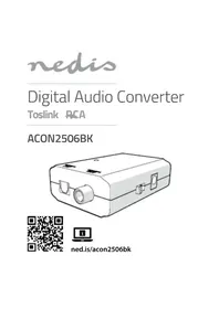 Notice NEDIS ACON2506BK Digitální audio převodník