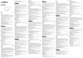 Notice NEDIS FCCM110EBK30 Appareil de cuisson électrique