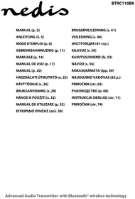 Notice NEDIS BTRC110BK Vastuvõtja