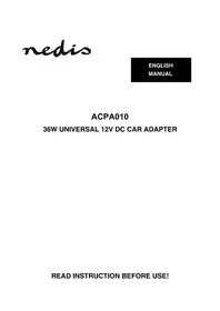 Notice NEDIS ACPA010 Cargador de batería