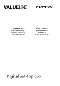 Notice Valueline VLSDVBT2FTA1 Modtager