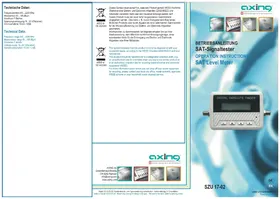 Notice Axing SZU 1702 Récepteur satellite