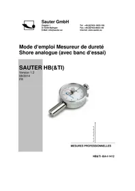 Notice SAUTER HBA 1000 équipements de mesure