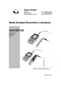Notice SAUTER HO 5K équipements de mesure