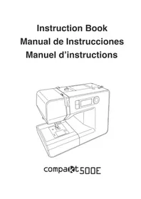 Notice ALFA COMPAKT 500E PLUS Machine à coudre