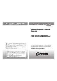 Notice Eurolite PAR38 Projecteur
