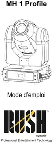 Notice MARTIN RUSH MH 1 PROFILE Projecteur d'éclairage professionnel