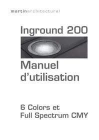 Notice MARTIN INGROUND 200 SIX COLOR Éclairage extérieur