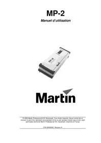 Notice MARTIN MP2 Contrôleur d'éclairage
