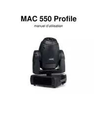 Notice MARTIN MAC 550 PROFILE Lampe