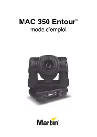 Notice MARTIN MAC 350 ENTOUR Projecteur lumineux