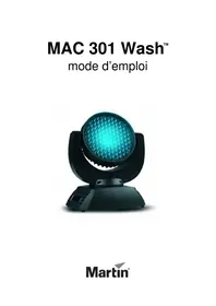 Notice MARTIN MAC 301 WASH Éclairage professionnel