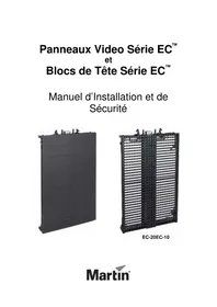 Notice MARTIN EC10 Écran vidéo