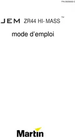 Notice MARTIN JEM ZR44 HIMASS Machine à fumée