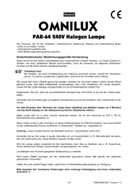 Notice Omnilux PAR64 Lampe