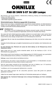 Notice Omnilux PAR20 Lampe
