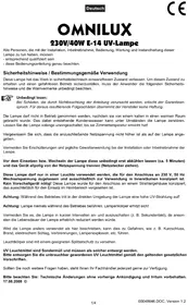 Notice Omnilux G45 Lampe