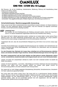 Notice Omnilux OMI 575 Lampe