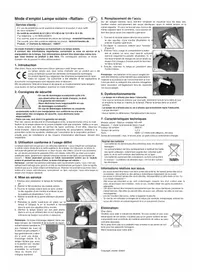 Notice Esotec RATTAN Lampe