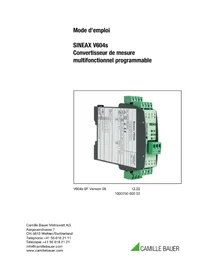 Notice Camille Bauer SINEAX V604S Recepteur