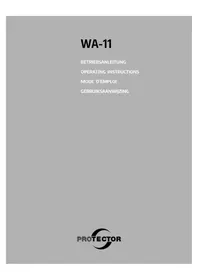 Notice Protector WA11 Système d'alarme