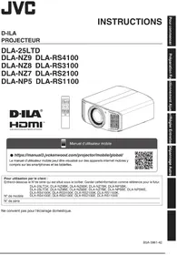 Notice JVC DLA25LTD Projecteur