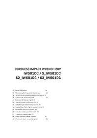 Notice Vonroc IW501DC Visseuse