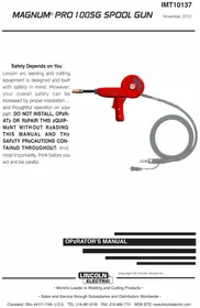 Notice LINCOLN ELECTRIC MAGNUM PRO 100SG Welding machine