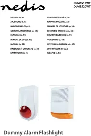 Notice NEDIS DUMSS20WT Hälytysjärjestelmä