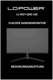 Notice LC-Power M27QHD165 Moniteur
