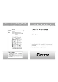 Notice SHARP GP2Y0A02YK Capteur de distance