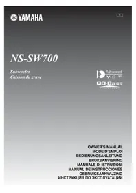 Notice YAMAHA NSSW700 Haut-parleurs