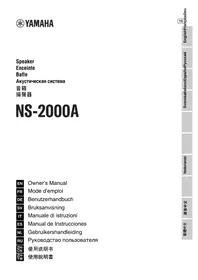 Notice YAMAHA NS2000A Haut-parleurs