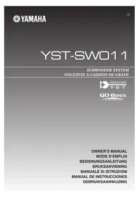 Notice YAMAHA YSTSW011 Haut-parleurs
